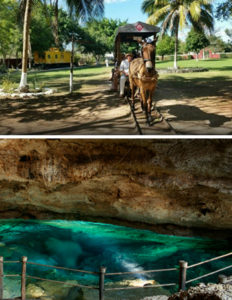 hacienda e cenote in Messico